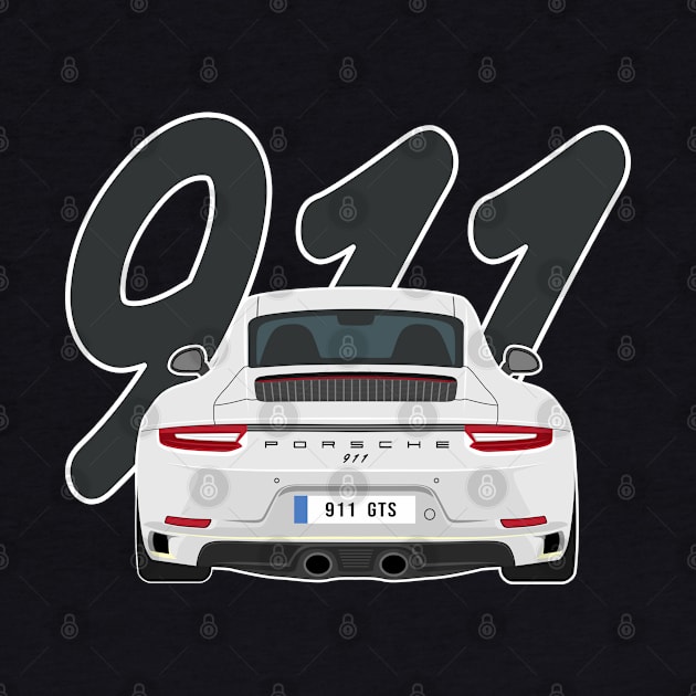 911 gts racing white by creative.z